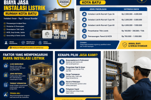 Biaya Jasa Instalasi Listrik Rumah Kota Batu: Panduan Harga dan Faktor yang Mempengaruhi