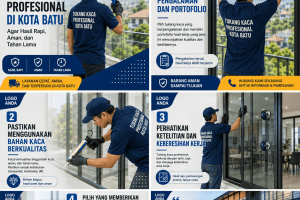 Tips Memilih Tukang Kaca Profesional di Batu agar Hasil Rapi, Aman, dan Tahan Lama