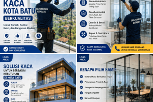Jasa Pasang Kaca Batu Berkualitas untuk Rumah, Kantor, Ruko, dan Bangunan Modern